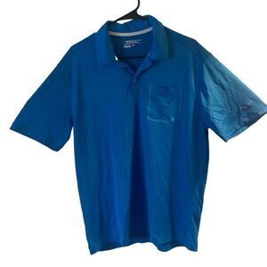 Pre Owned Men’s Nike Golf Tour Performance Polo Sz Lg Blue Comfort Casual Style